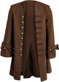 Men's Medieval Pirate Jacket Steampunk Coat Captain - Theatrical Fit