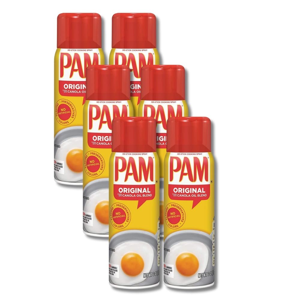 Pam Original Cooking Spray 6 Pack for Effortless Cooking