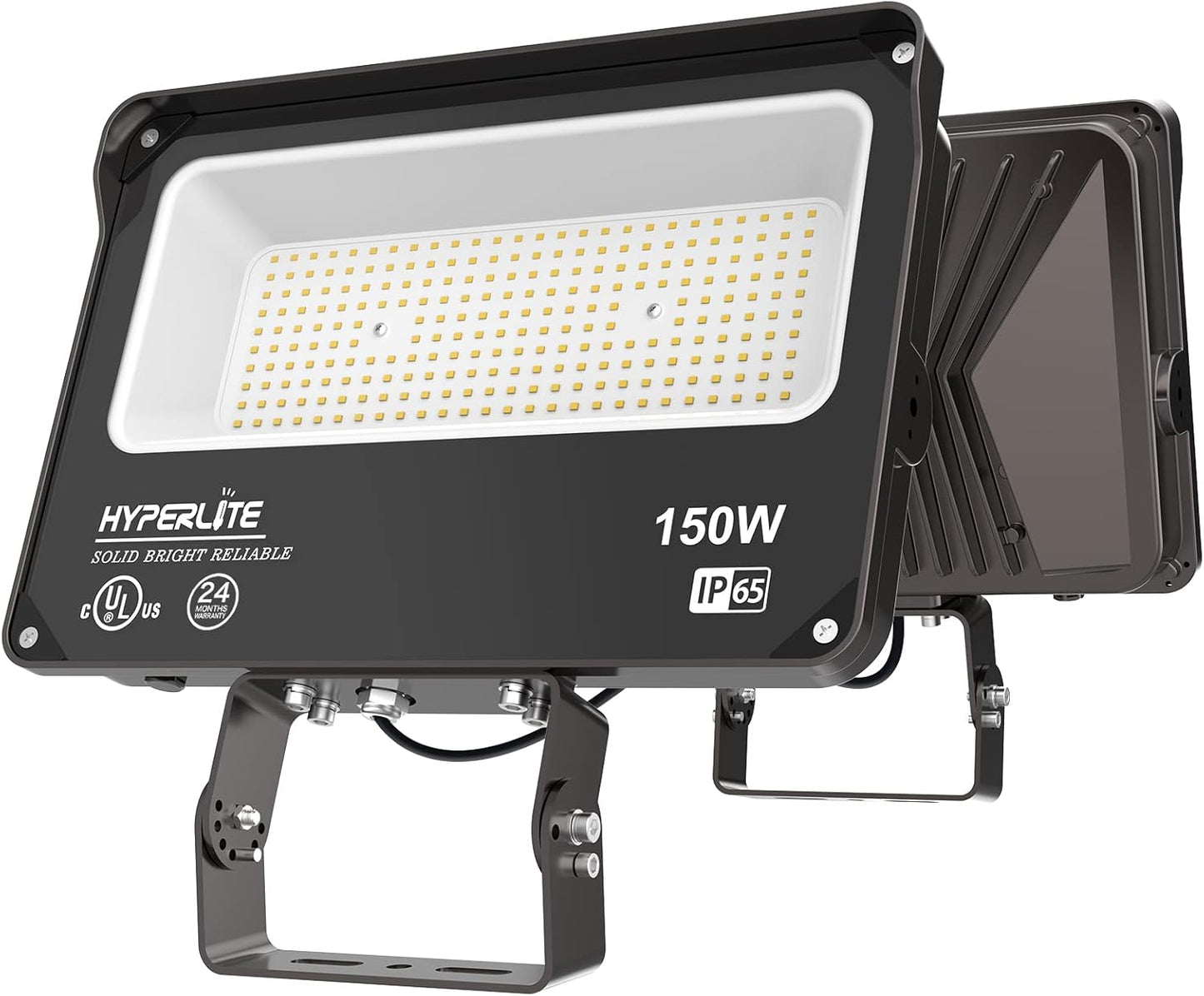 HYPERLITE LED Flood Light 150W 2 Pack for Outdoor Use