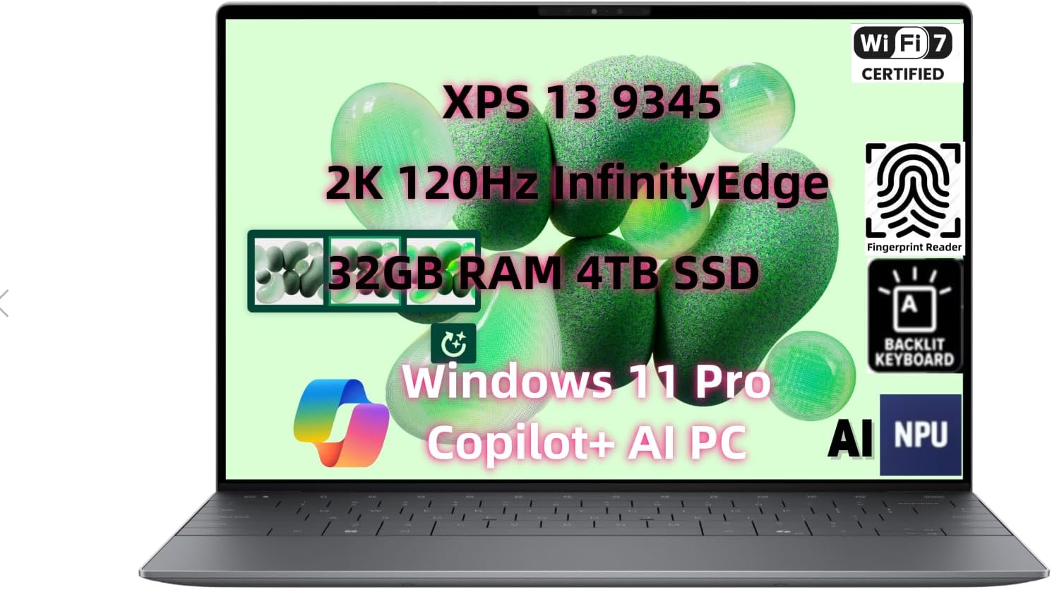 NewDel.l XPS 13 9345 Laptop with Snapdragon X Elite Processor