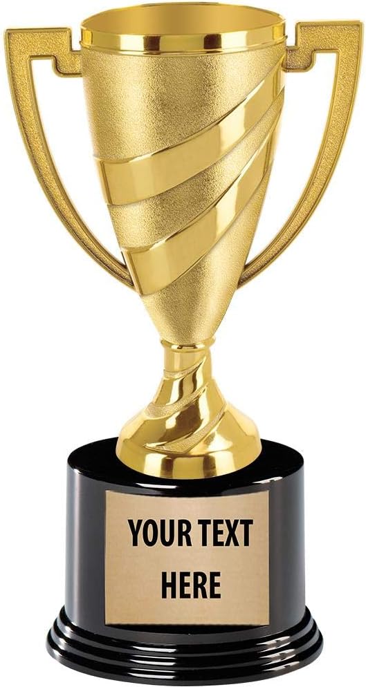 Large Cup Trophies - 9 in Gold Cup Real Trophy Award