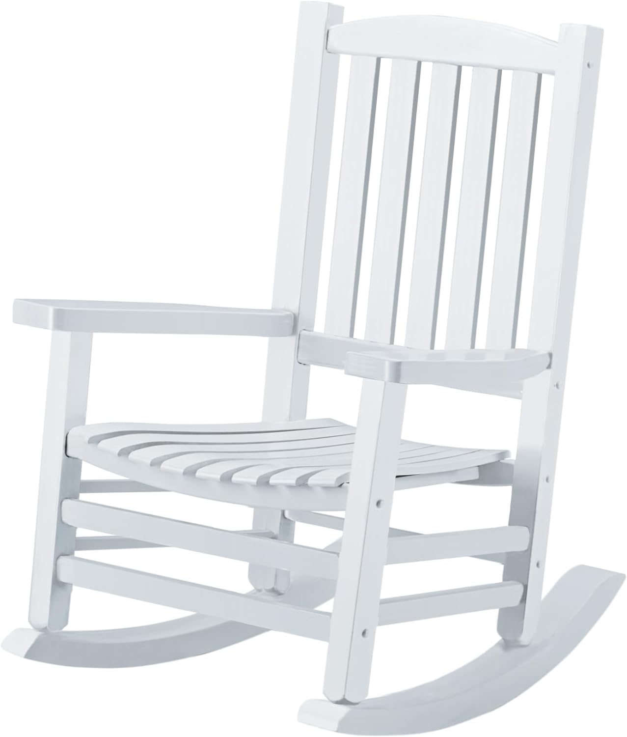 Outdoor Oversized Rocking Chair - All Weather, 400 lbs Support - White