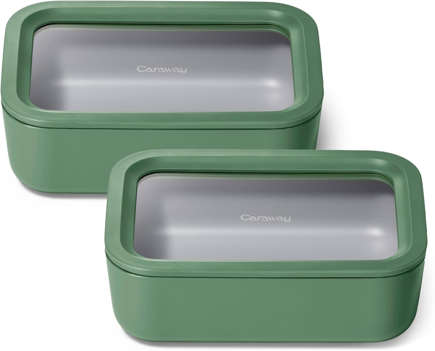 Caraway 2pc Glass Food Storage Set - Non Toxic & Stylish