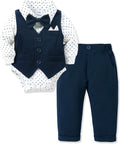 Baby Boy Formal Suit 0-24 Months - Soft Cotton Infant Gentleman Set