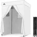 5x5 Pop-up Changing Room Privacy Canopy - White Compact Shelter
