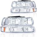 Headlight Assembly Compatible with 1999-2006 Chevy Silverado