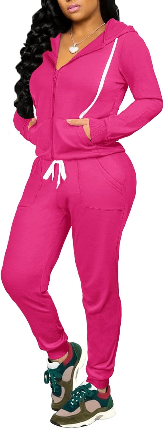 CLOCOR Track Suits for Women - Casual 2 Piece Outfits Set