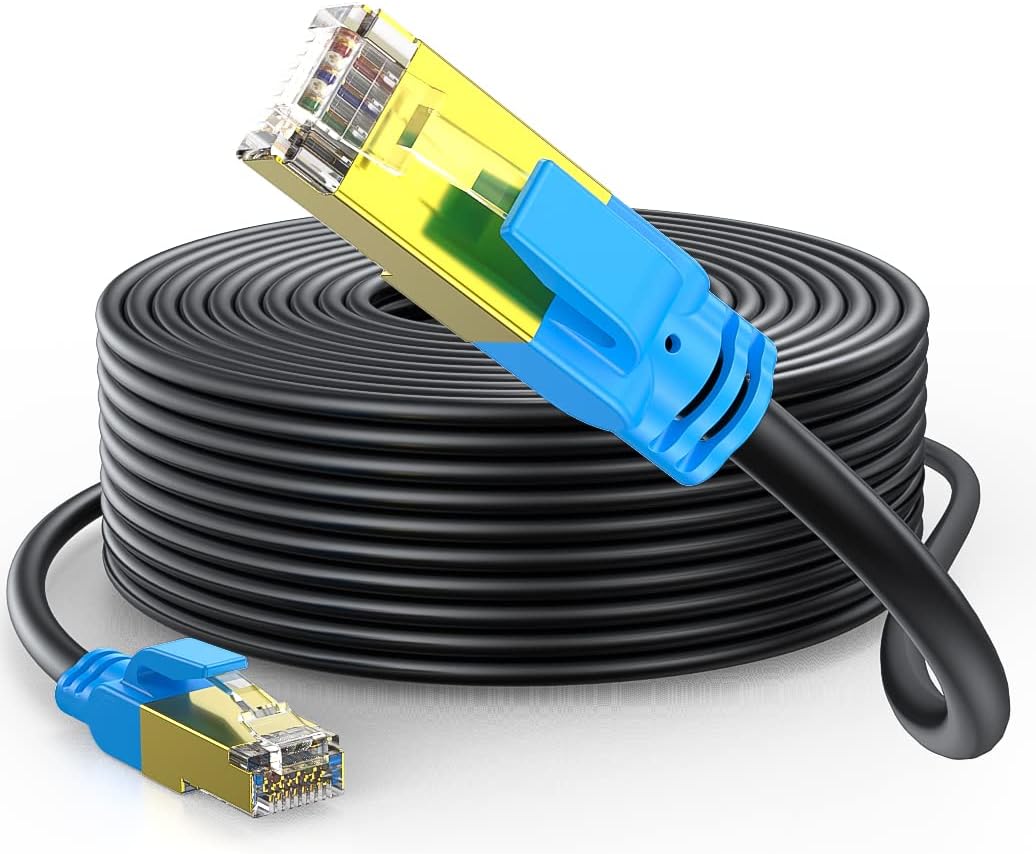 Cat 6 Outdoor Ethernet Cable 250 FT - Heavy Duty Waterproof Cable