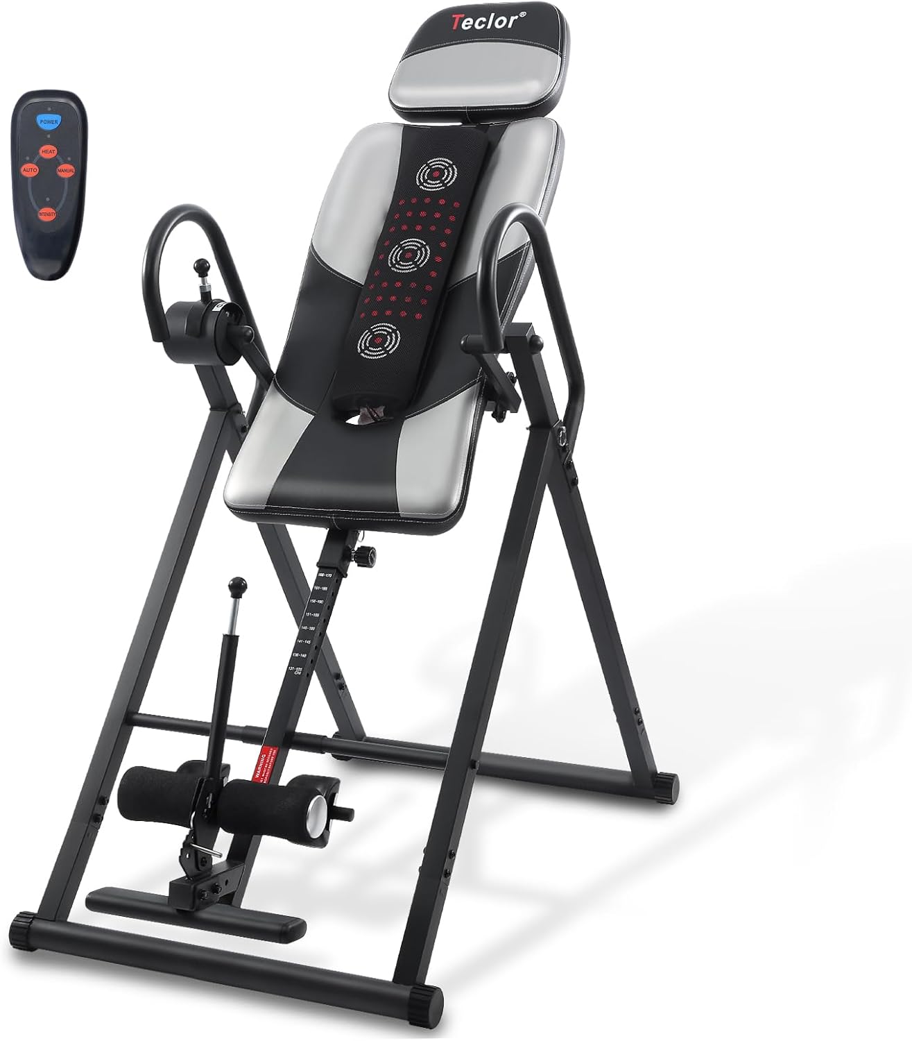 Inversion Table with Heat and Massage for Back Pain Relief