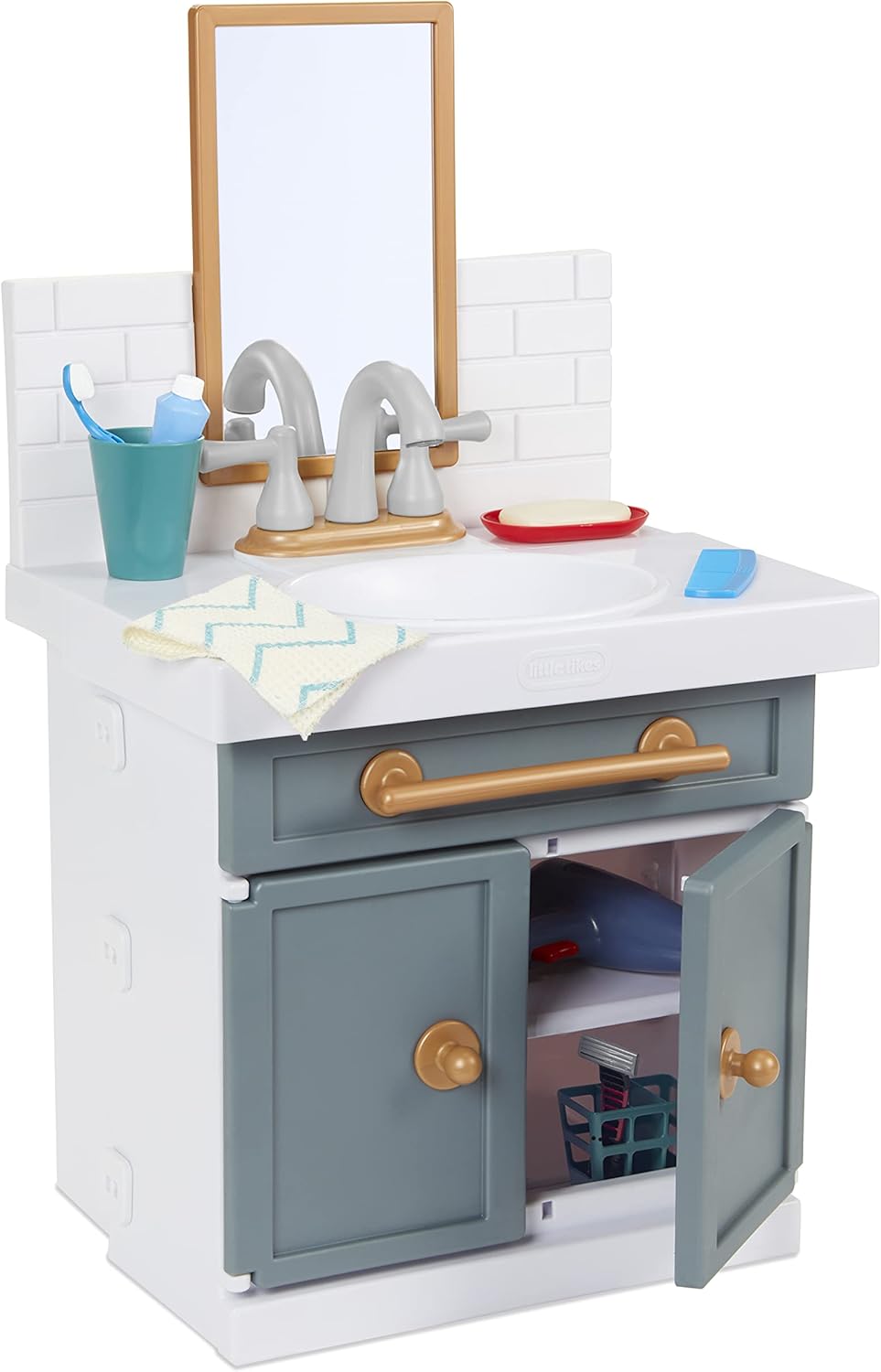 Little Tikes First Bathroom Sink with Real Working Faucet Toy