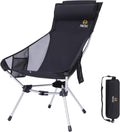 Ultralight High Back Folding Camping Chair for Outdoor Comfort