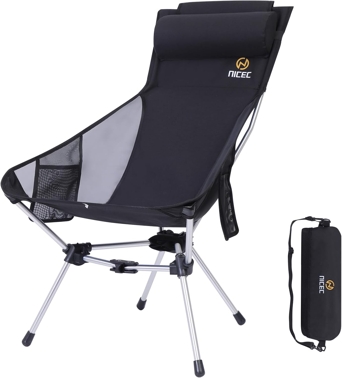 Ultralight High Back Folding Camping Chair for Outdoor Comfort