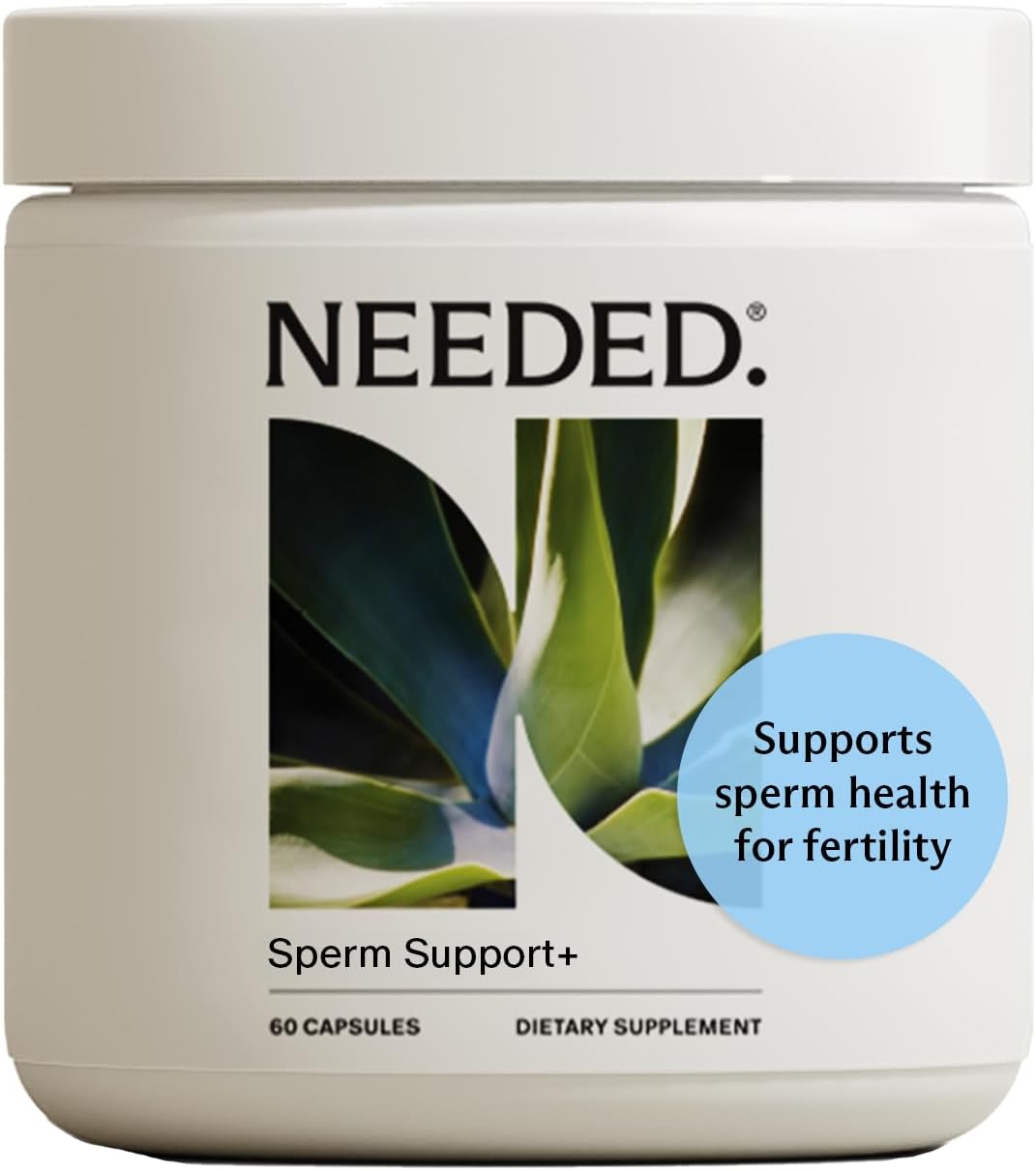 Needed Sperm Support Fertility Supplements for Men - 60 Capsules