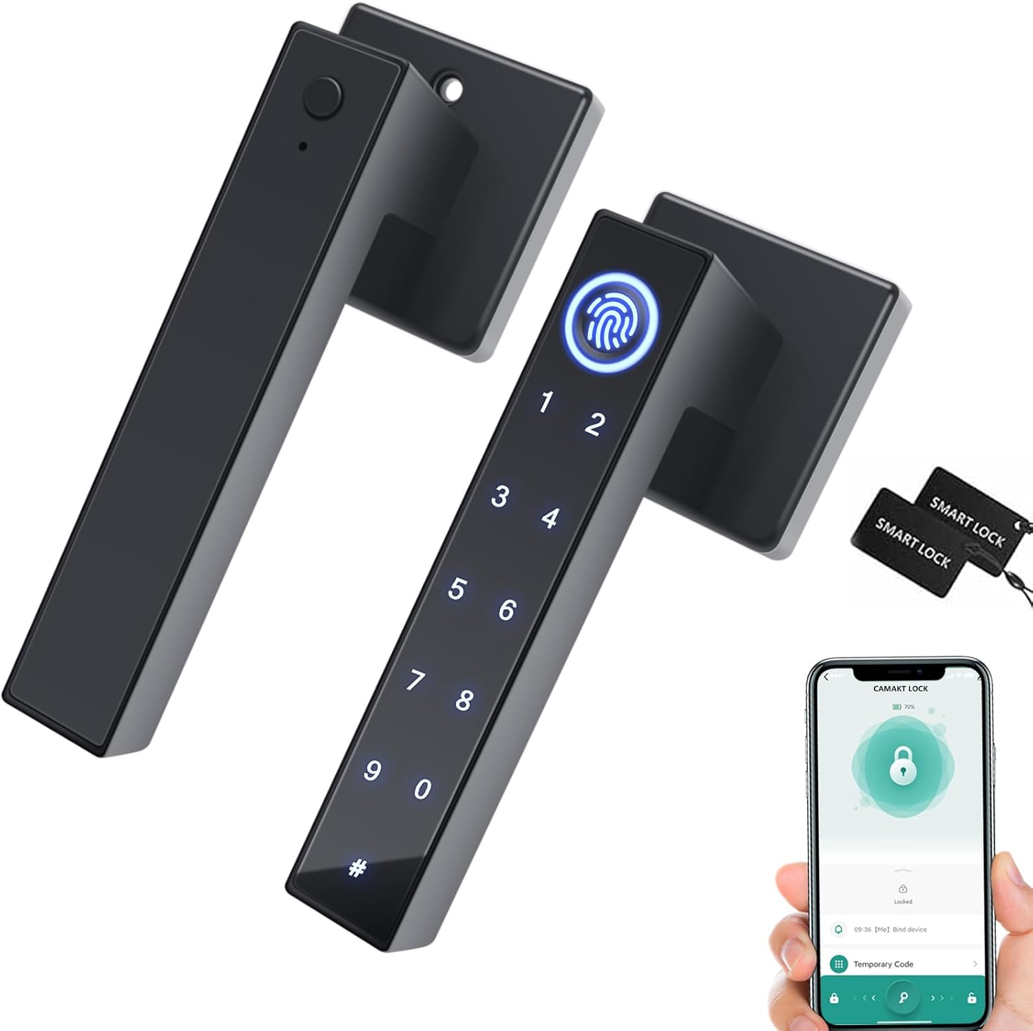 Fingerprint Door Lock with Smart Keyless Entry for Home Security