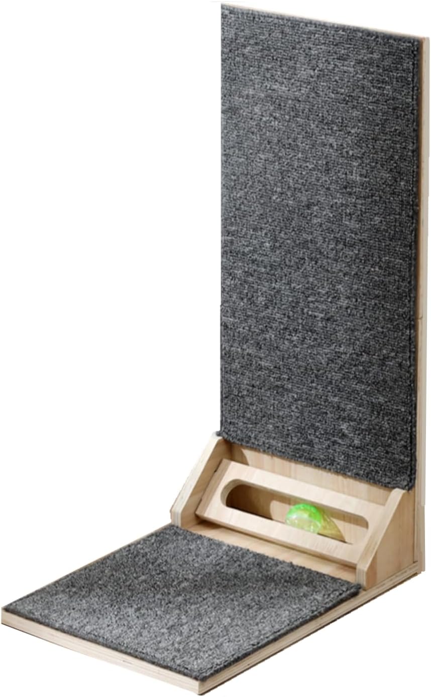 L-Shape Cat Scratcher 24in Tall Carpet Post for Couch Protection