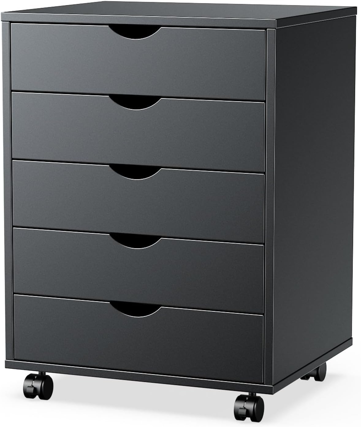 5 Drawer Chest Mobile Storage Cabinets for Home Office Organization