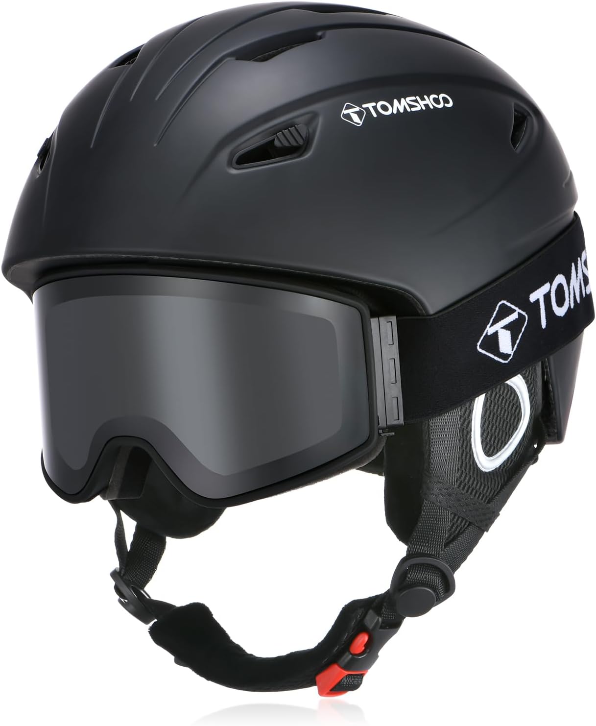 TOMSHOO Ski Helmet & Goggles Set - Shockproof Snow Gear