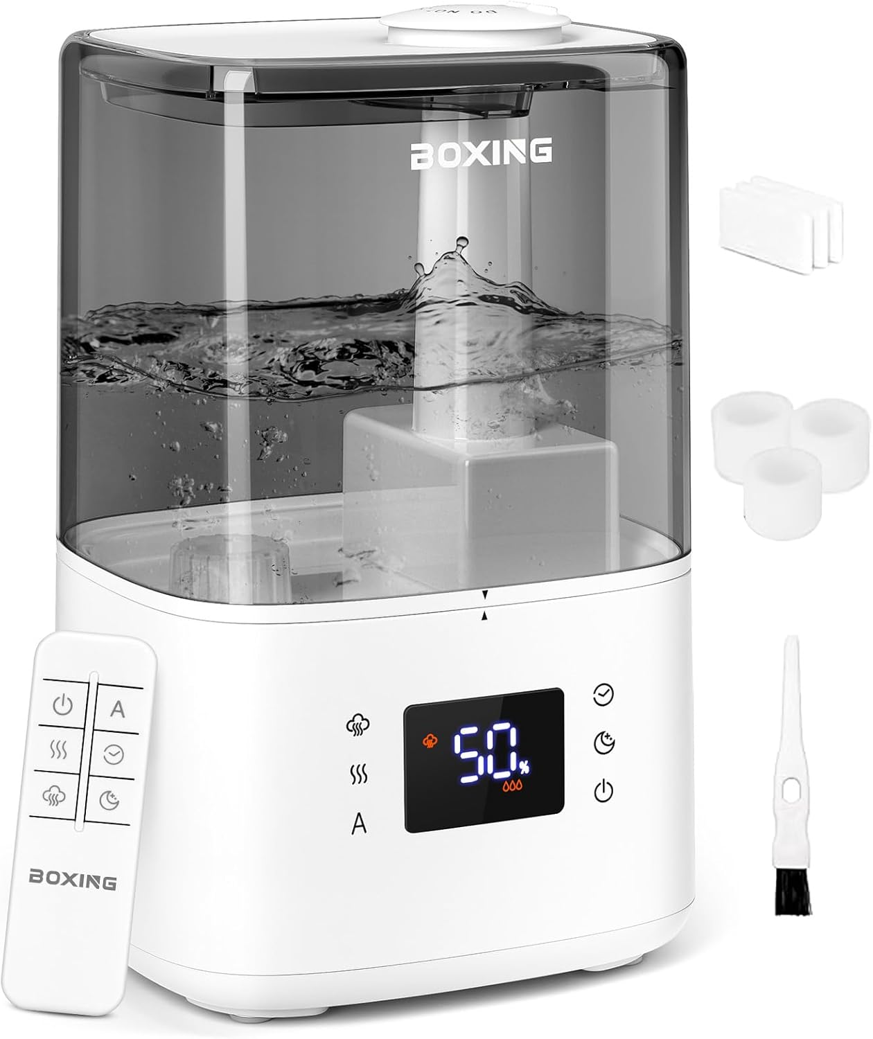 BOXING Warm and Cool Mist Humidifiers for Bedroom Comfort