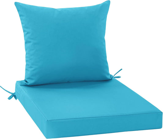 Waterproof Outdoor Cushions for Patio Furniture - Teal 24x24