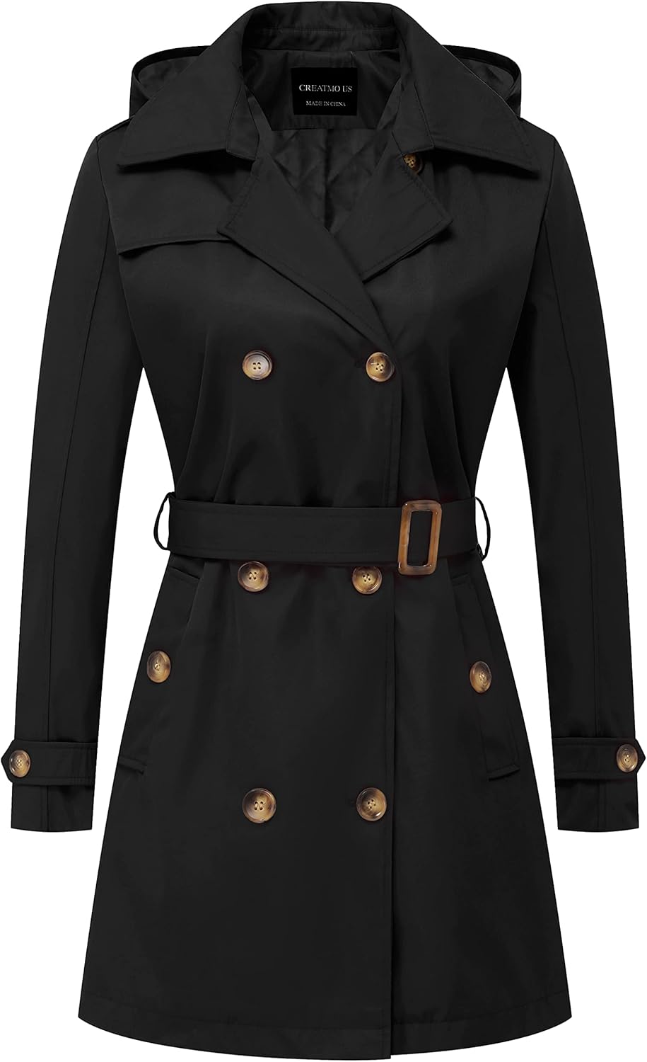 CREATMO US Women's Trench Coat: Stylish, Waterproof, and Durable