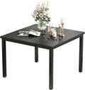 VICLLAX 40.2 in Square Patio Dining Table for 4 - Weatherproof Metal