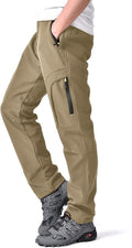 Men's Hiking Snow Pants - Insulated Softshell Winter Ski Pant