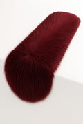 Burgundy Faux Fur Table Runner 24 x 72 in - Fluffy Holiday Decor