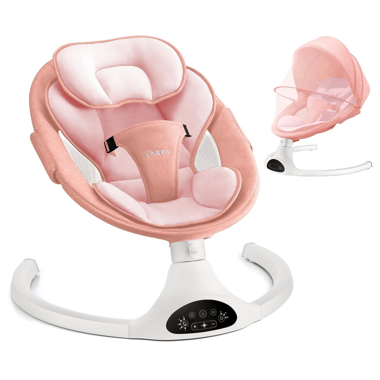 LAREX Baby Swing Electric Toddler Rocker with Remote Control