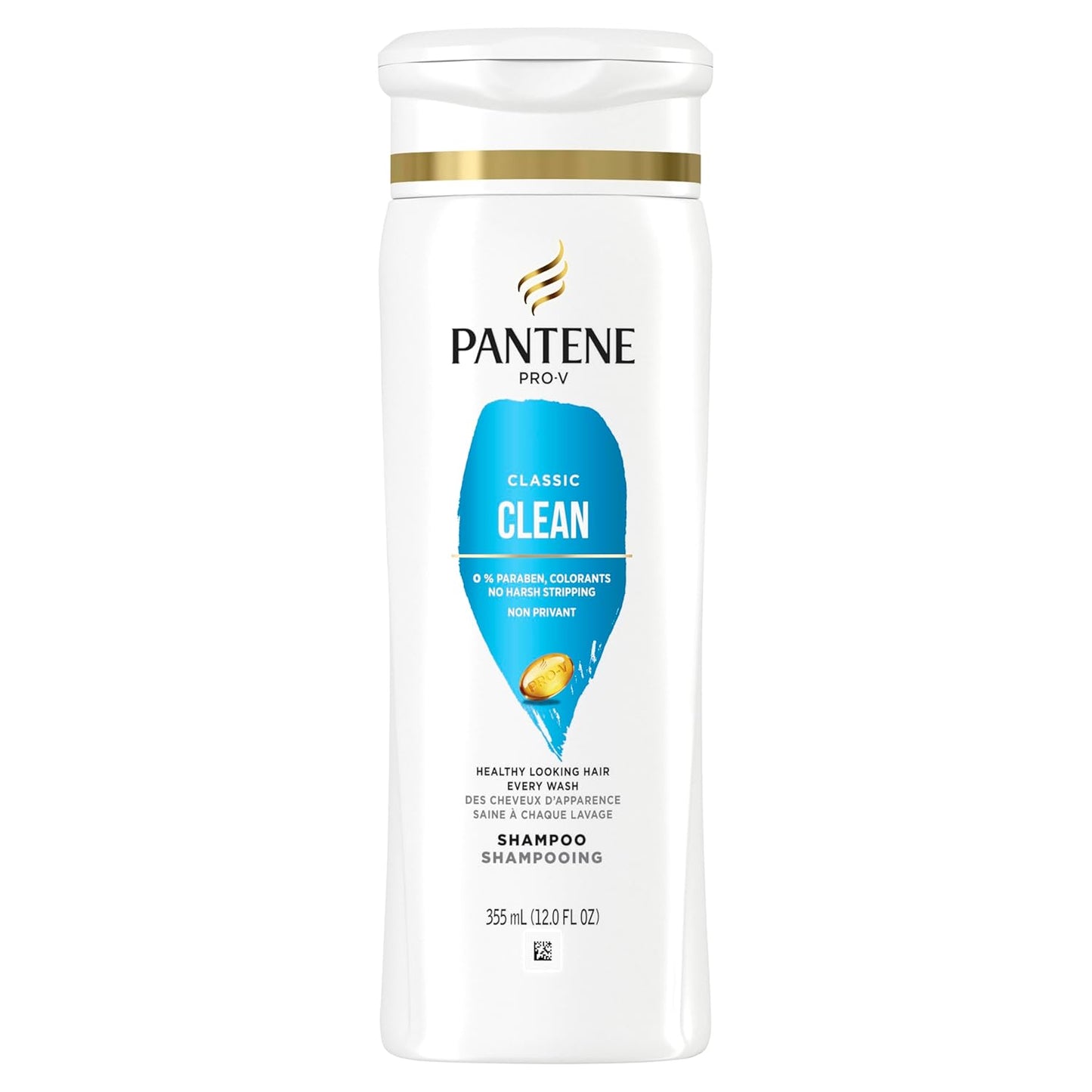 Pantene PRO-V Classic Clean Shampoo - 12.0oz, Healthy Hair
