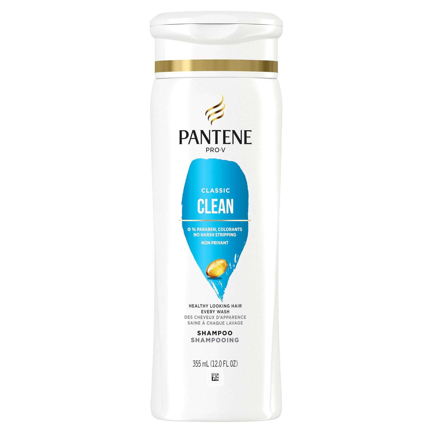 Pantene PRO-V Classic Clean Shampoo - 12.0oz, Healthy Hair