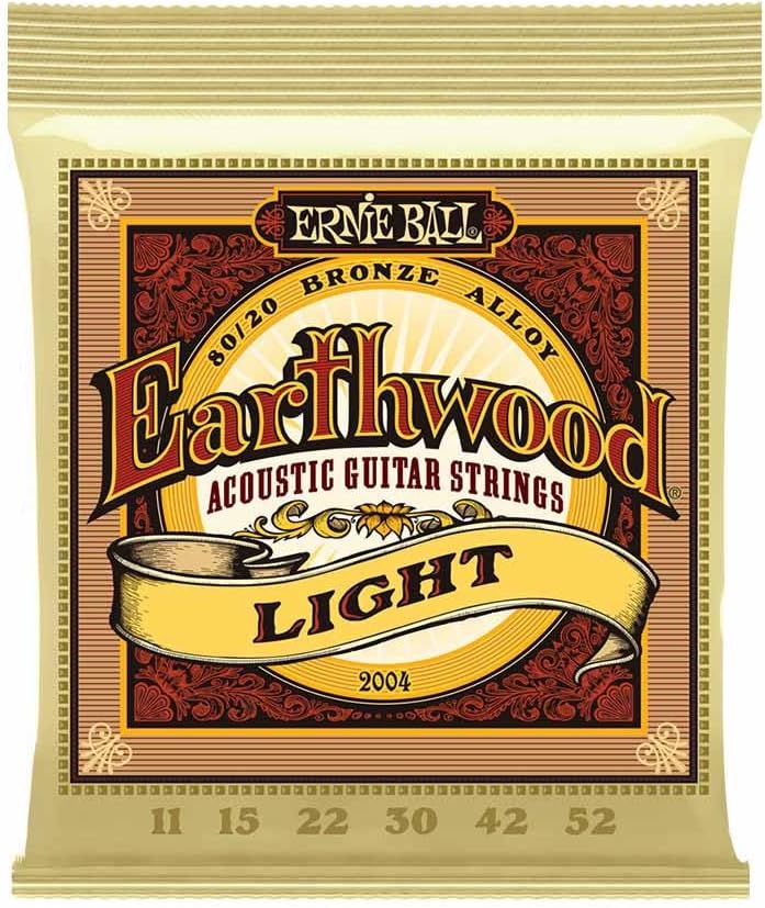 Ernie Ball Earthwood Light Guitar Strings - Bright Tone Trio