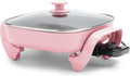 GreenLife 12in 5QT Square Electric Skillet - Healthy Ceramic Heat