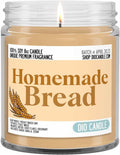 Homemade Bread Candle (8oz) Freshly Baked Loaf Scented Soy - Cozy Home