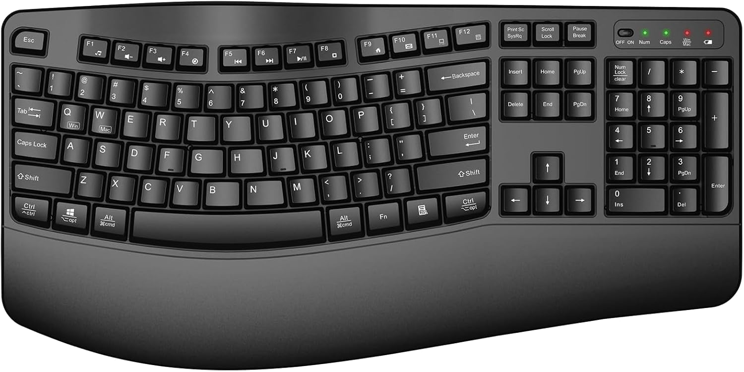 QUASIO Ergo Wave Keyboard: Comfortable Typing