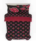 Franco Naruto Akatsuki Bedding 7 Piece Full Set - Reversible Comforter
