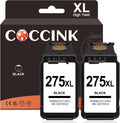 COCCINK 275XL Black Ink Cartridge Combo Pack - Reliable High Yield