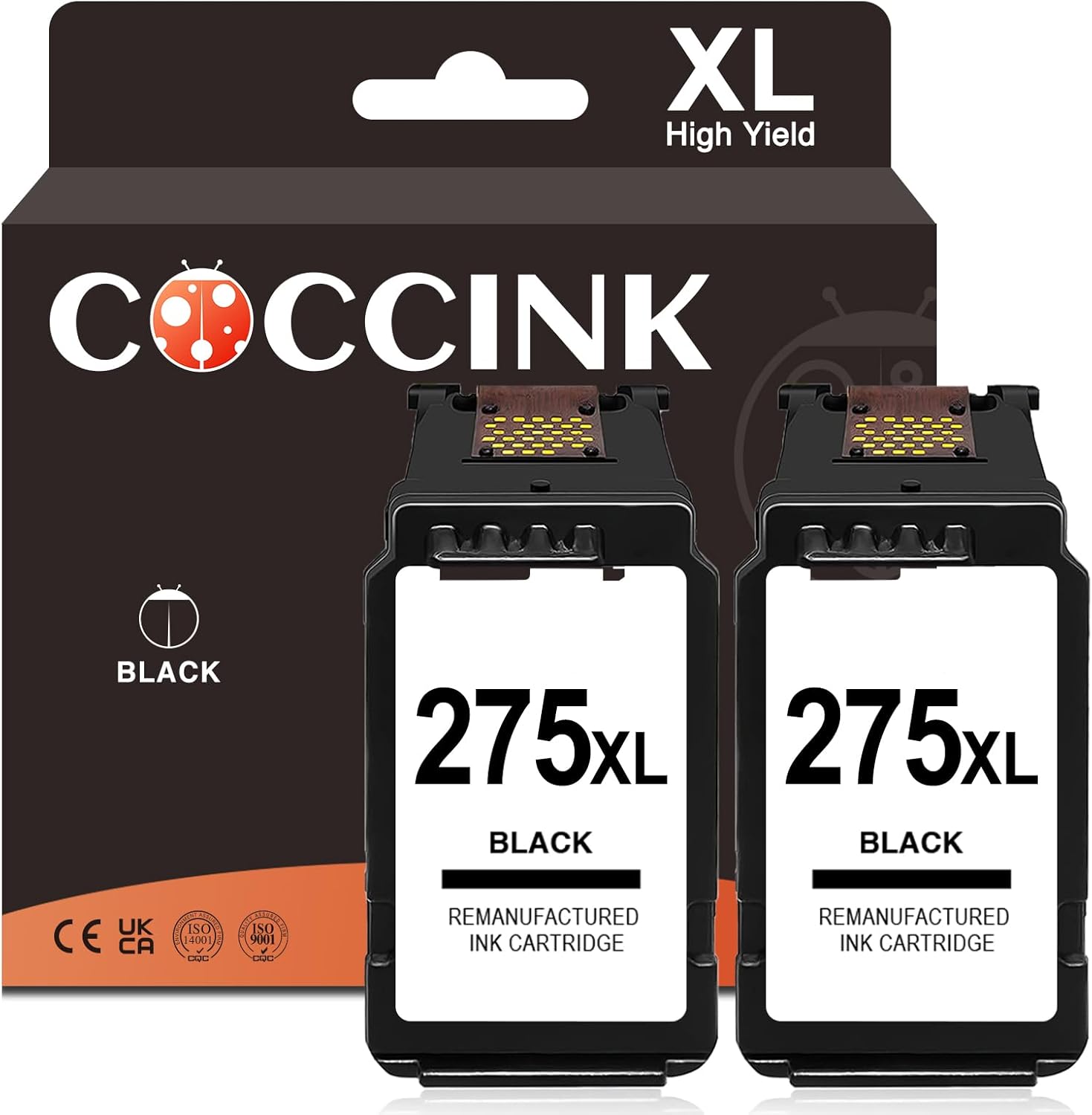 COCCINK 275XL Black Ink Cartridge Combo Pack for Canon Printers