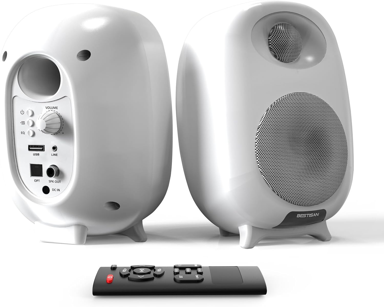 Powerful 4'' Woofer Bookshelf Speakers