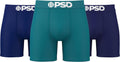 PSD Men's Cotton Boxer Briefs 3-Pack - Mid Length Comfort