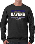 Baltimore Ravens Charcoal Crewneck Sweatshirt - Warm Game Day Staple