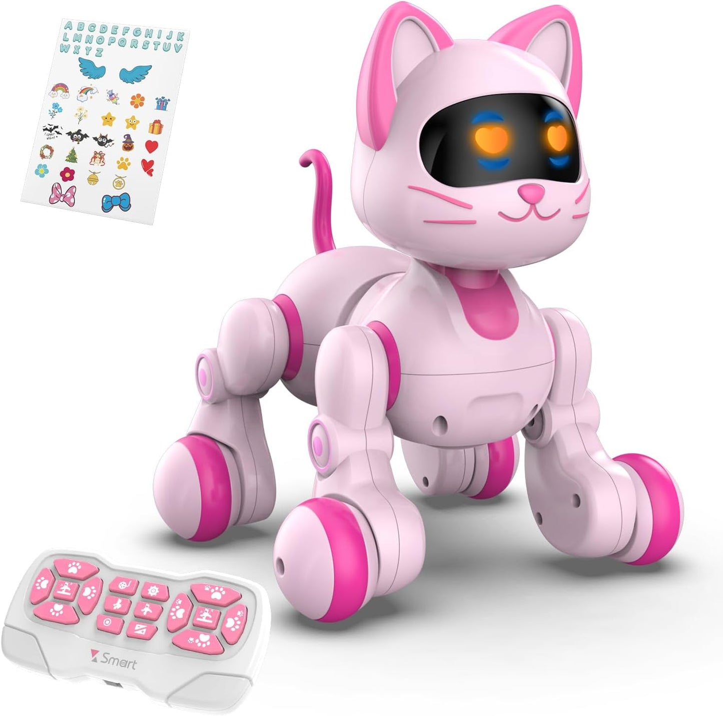 STEMTRON Programmable Remote Control Robot Cat for Kids Fun