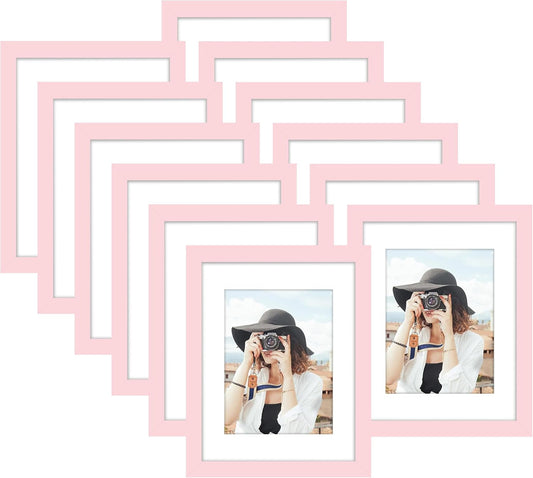 Picrit 8.5x11 Picture Frame Set of 12 for Wall or Table Display