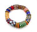Ghanaian Handmade Powder Glass Trade Bead Bracelet - Authentic Krobo
