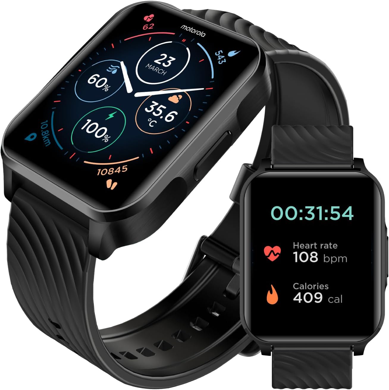 Motorola Moto Watch 70 - Advanced Health & Fitness Smartwatch
