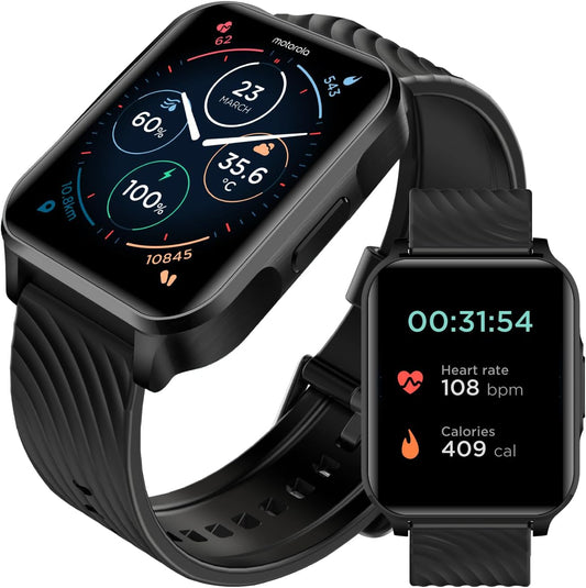 Motorola Moto Watch 70 - Advanced Health & Fitness Smartwatch