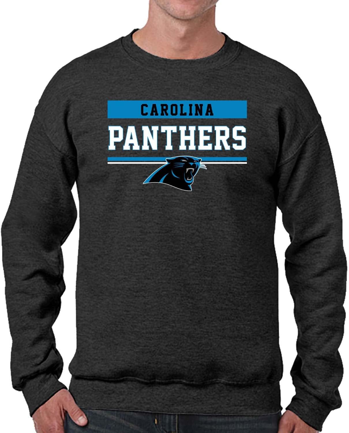 Carolina Panthers Charcoal Crewneck Sweatshirt for Gameday Style