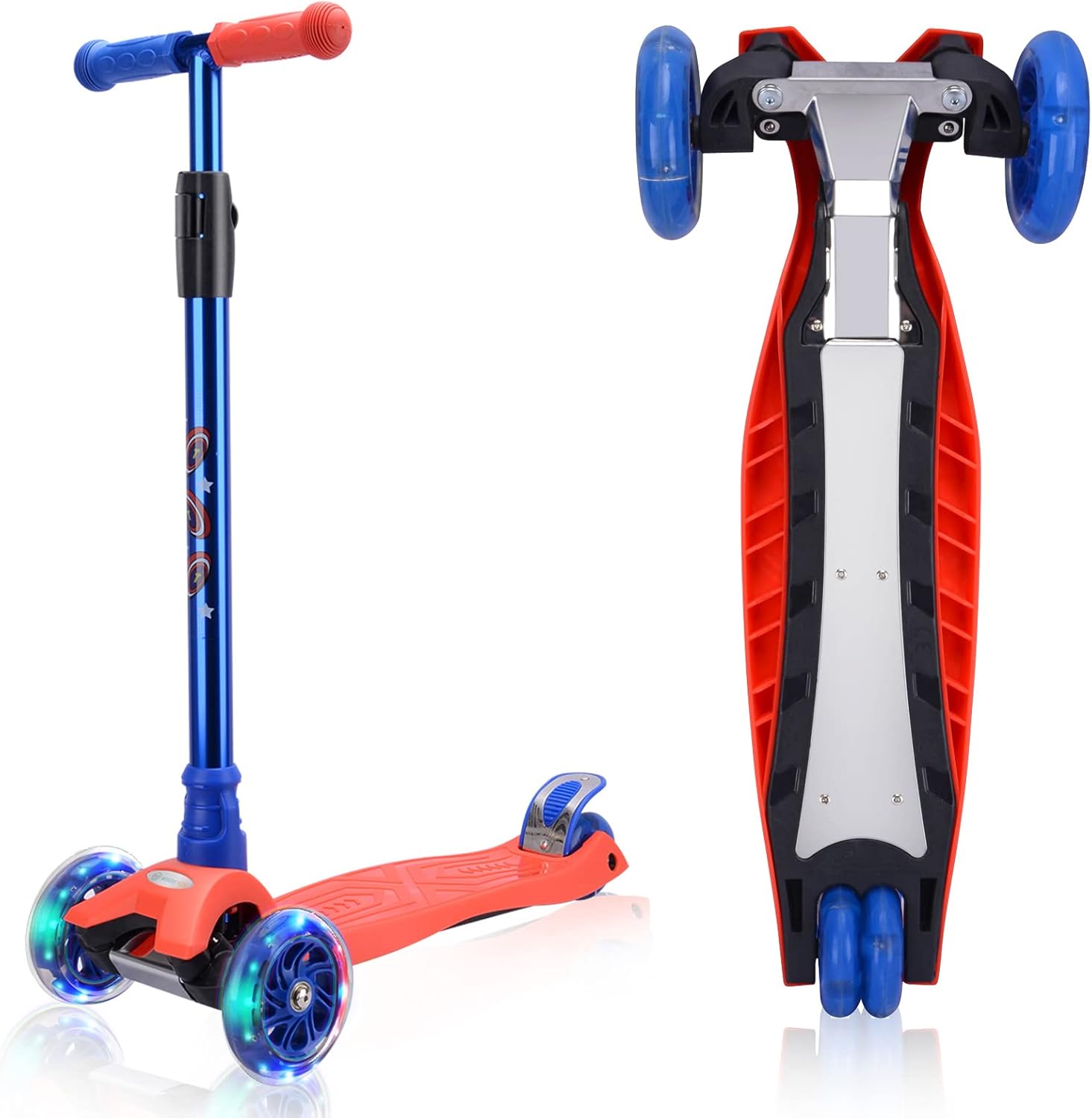 3 Wheel Scooter for Kids Ages 6-12 with Light Up Wheels