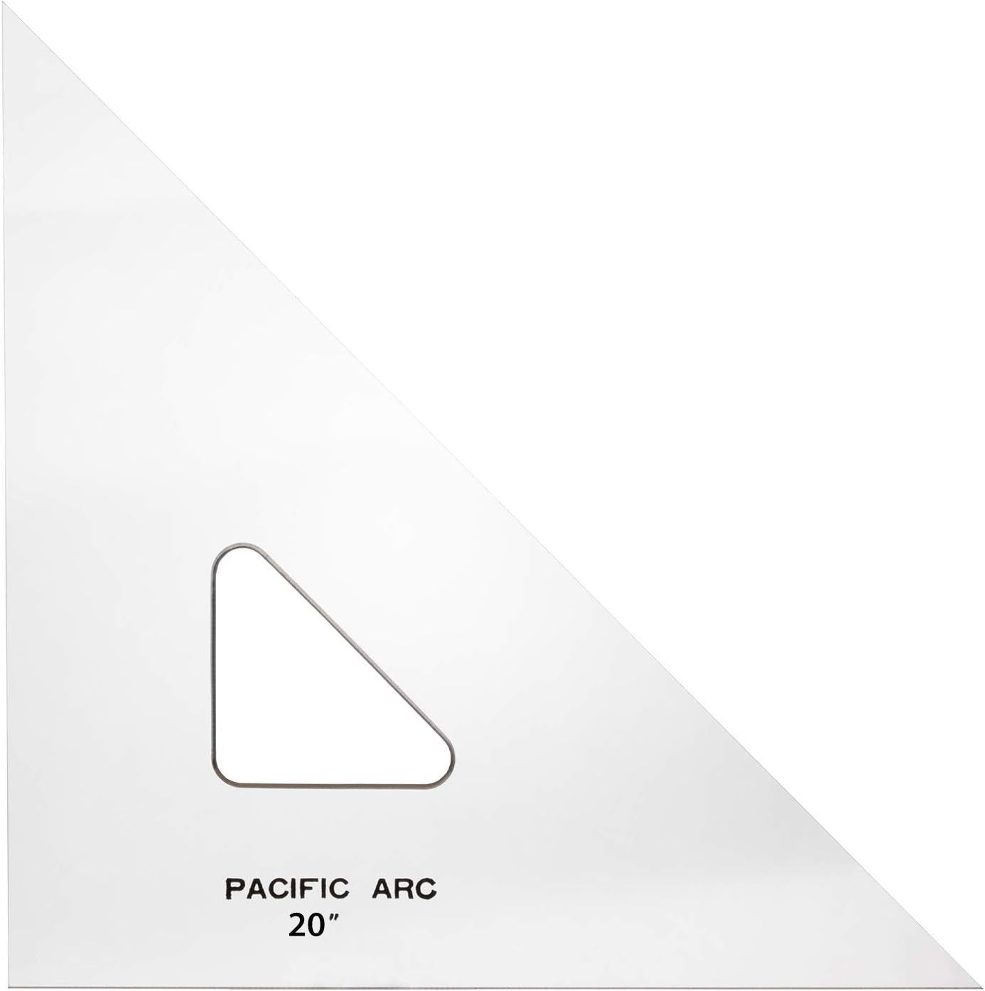 Pacific Arc Drafting Triangle - 20 Inch Clear Acrylic Tool