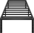 Metal Platform Bed Frame 14 Inch Tall Twin - Strong, Low-Noise Support