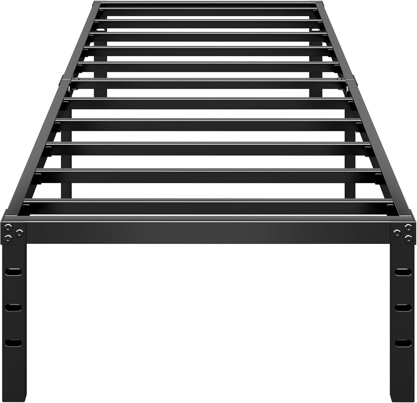 Metal Platform Bed Frame 14 Inch Tall with Strong Support Slats